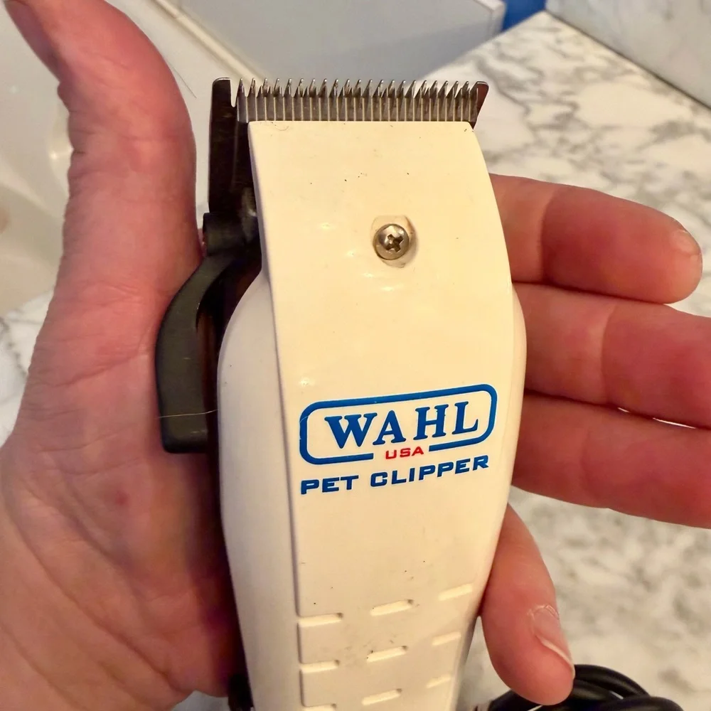 Wahl Precision Pet Clipper USA Model PCMC 120V 12W White Tested Working professi